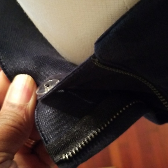 Cos Lux Navy Flat Front Stretch Pants Sz. 6 - Picture 9 of 12